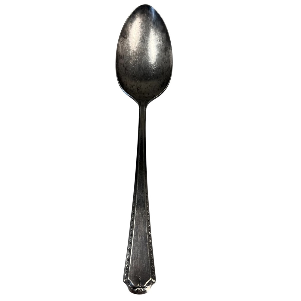 Oneida Serving Spoon Elaine Silver Plated Tudor Plate Vintage Flatware Ornate